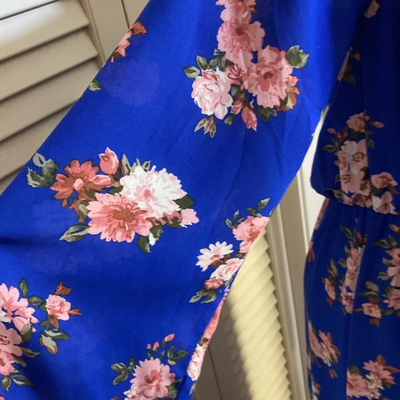 ALTR’D STATE off shoulder boho maxi dress with high slits w mini slip size M EUC - Picture 3 of 10